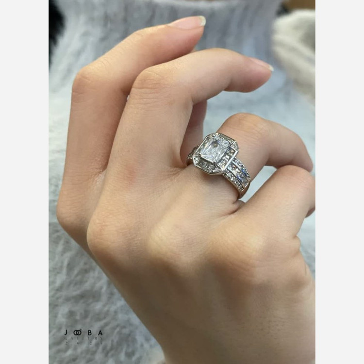 انگشتر جواهری نقره ای برند ژوپینگ 1011121669