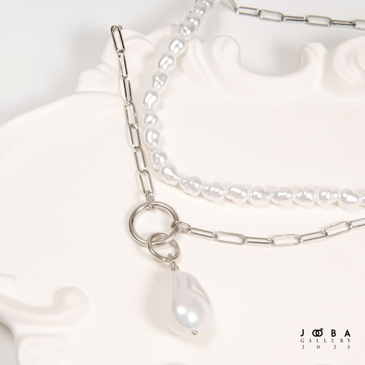 گردنبند مرواریدی باروک ژوپینگ کد 1082093262