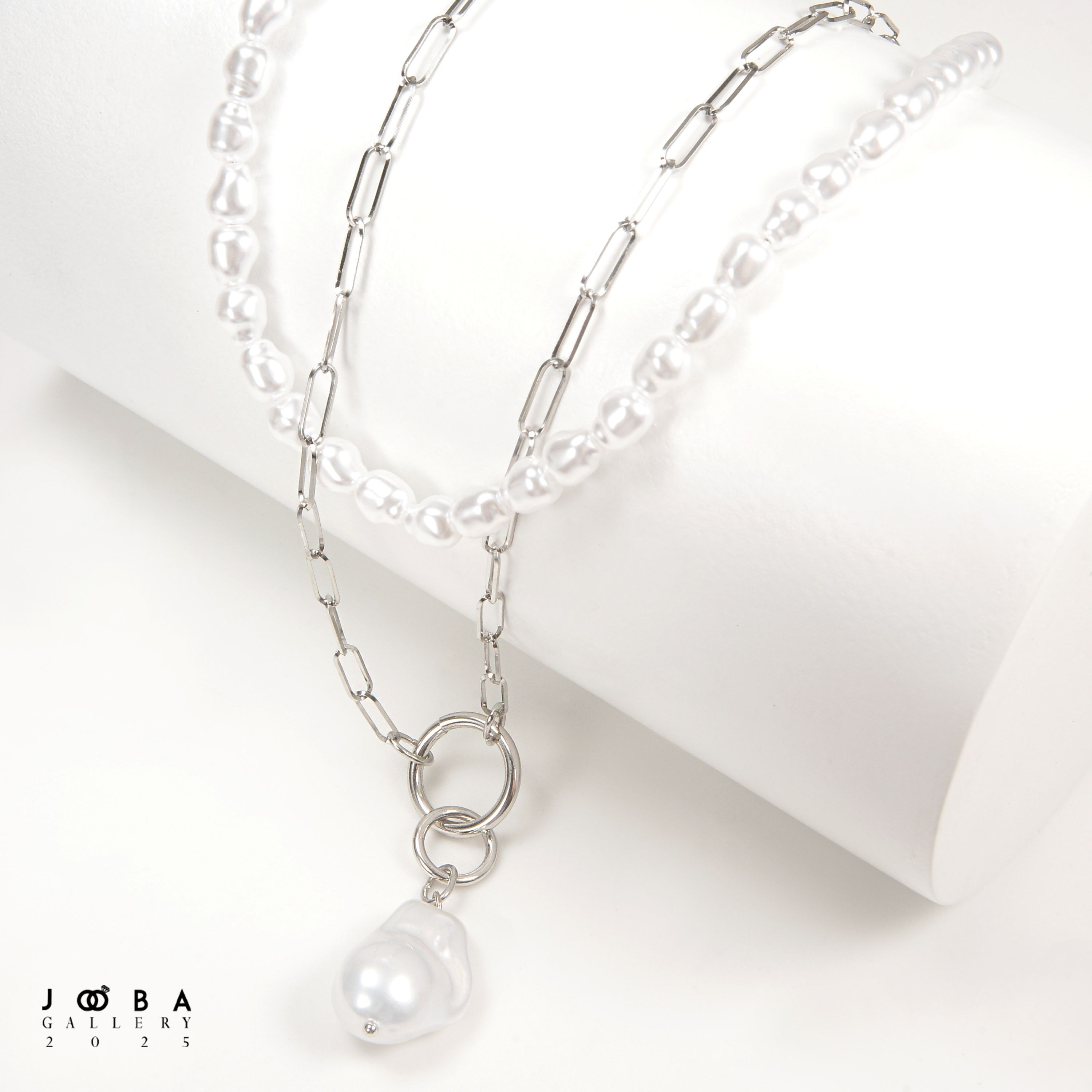 گردنبند مرواریدی باروک ژوپینگ کد 1082093262