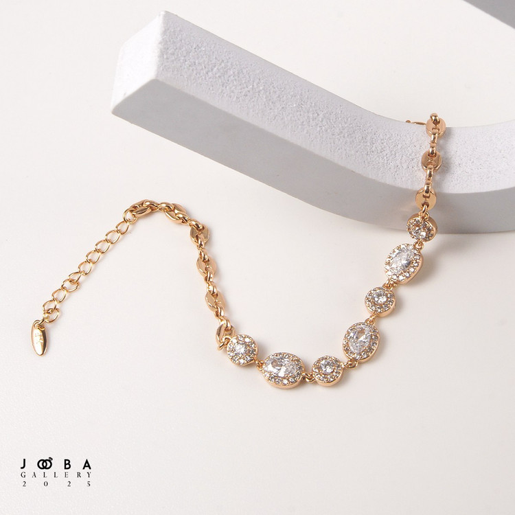 دستبند نگین دار جواهری کد 1101802681 ژوپینگ