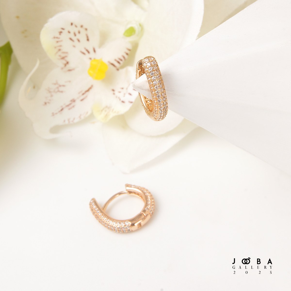 گوشواره حلقه ای نگین دار کد 1121311672 ژوپینگ