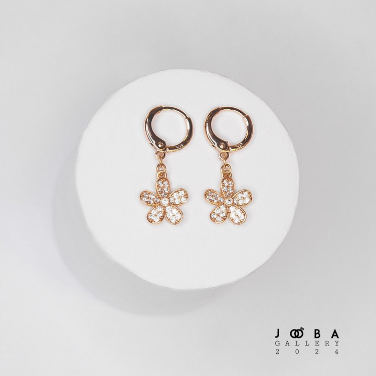 گوشواره حلقه ای گل کد 112076970