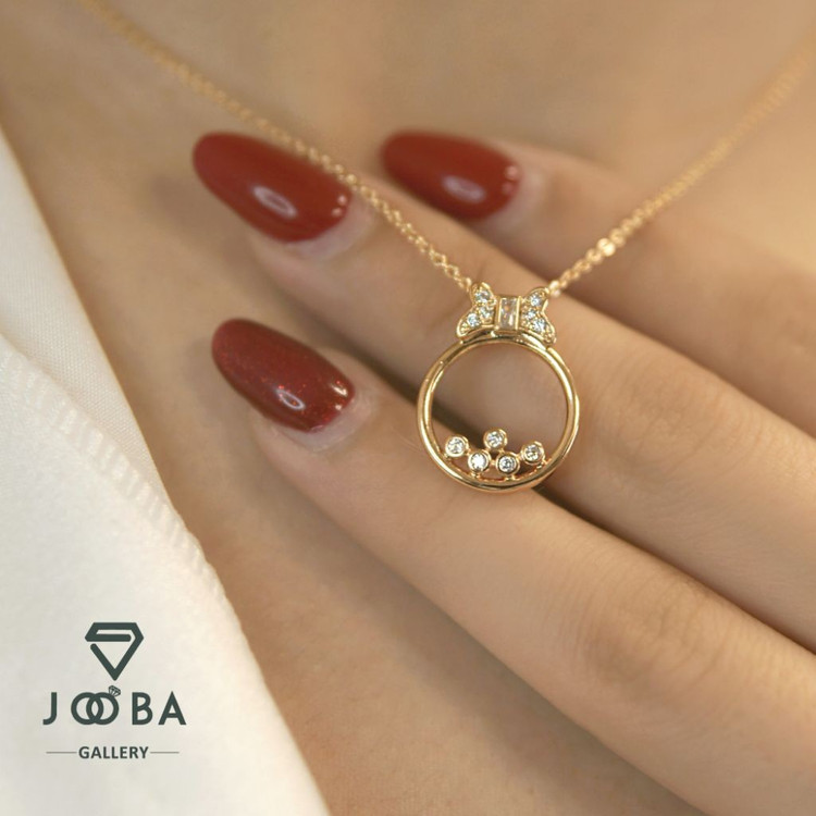 گردنبند مینیمال پروانه ژوپینگ