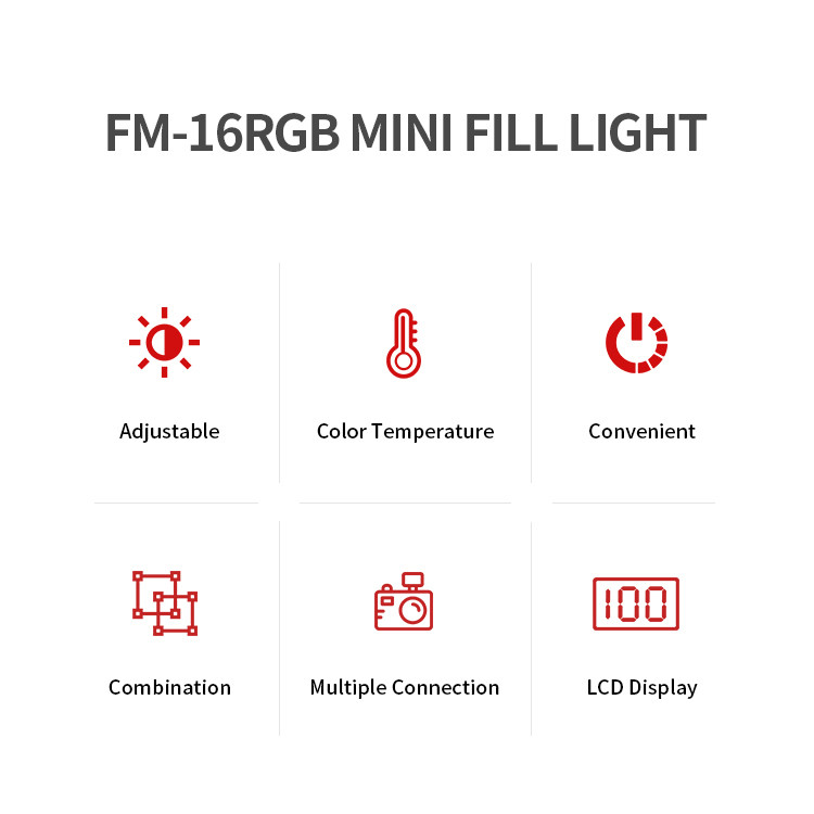 نور ثابت ال ای دی جی ماری مدل FM16RGB