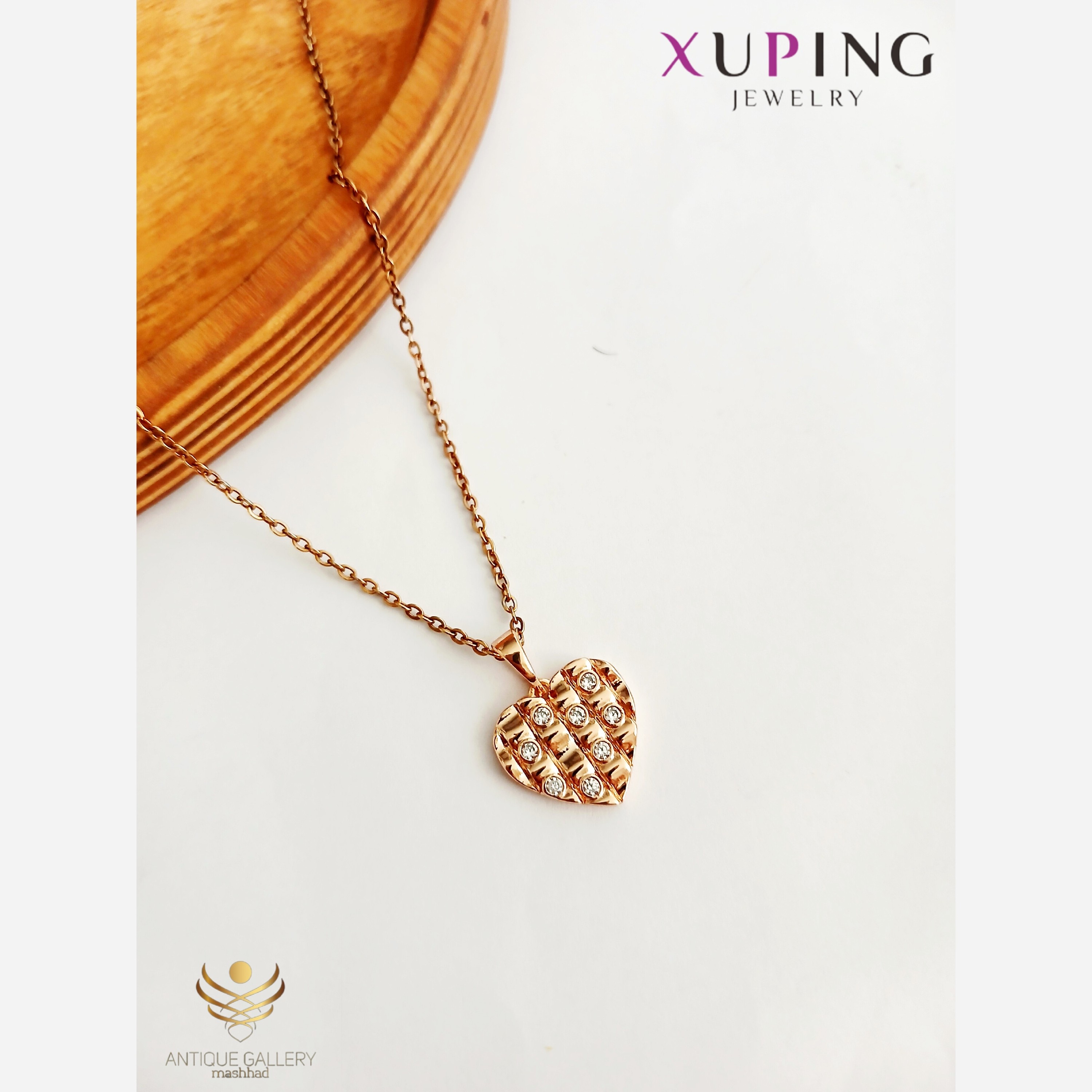 گردنبند ژوپینگ مدل قلب کد 135. گردنبند زنانه. گردنبند دخترانه