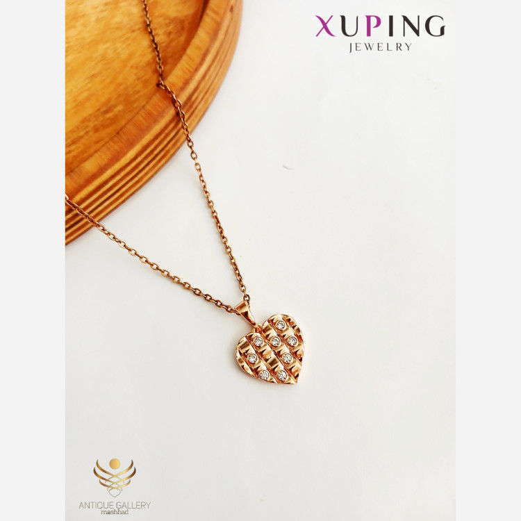 گردنبند ژوپینگ مدل قلب کد 135. گردنبند زنانه. گردنبند دخترانه
