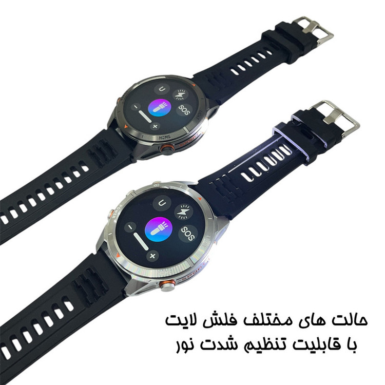 ساعت هوشمند 1.46 اینچی دیبت ویر مدل KT80-Adventure Plus با بند سیلیکونی