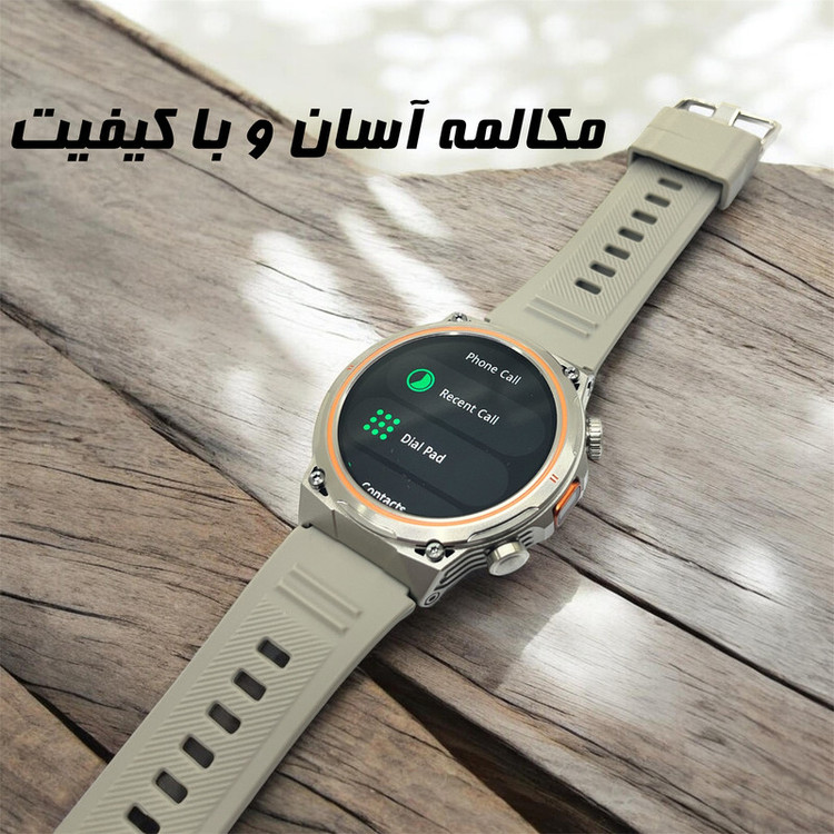 ساعت هوشمند 1.46 اینچی دیبت ویر مدل Power Edge AK81 با بند سیلیکونی