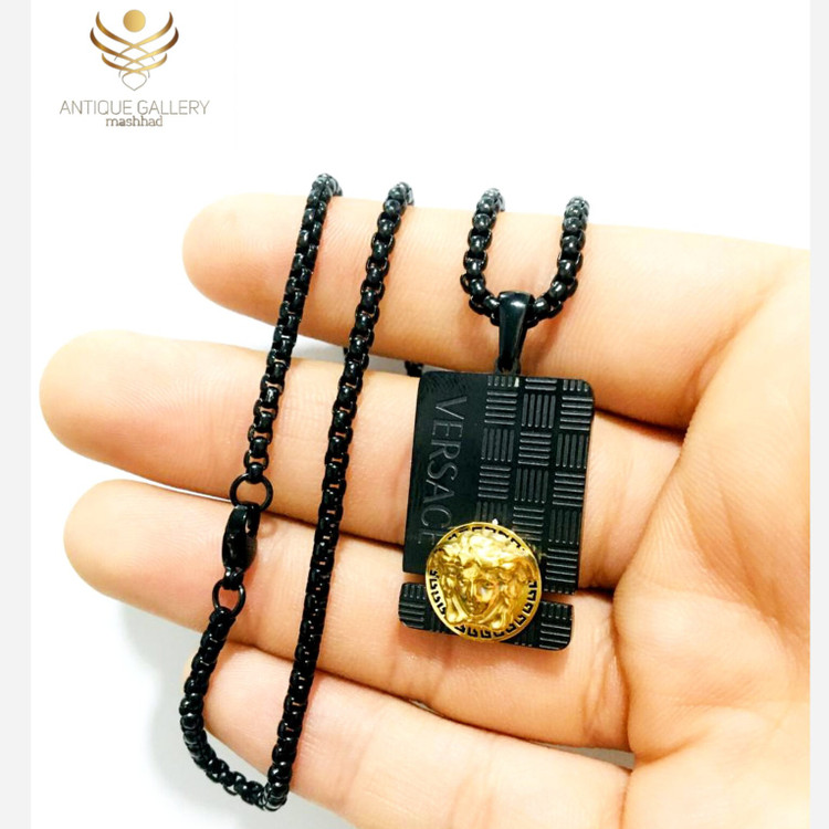 گردنبند استیل مردانه گردنبند ورساچ مردانه گردنبند استیل