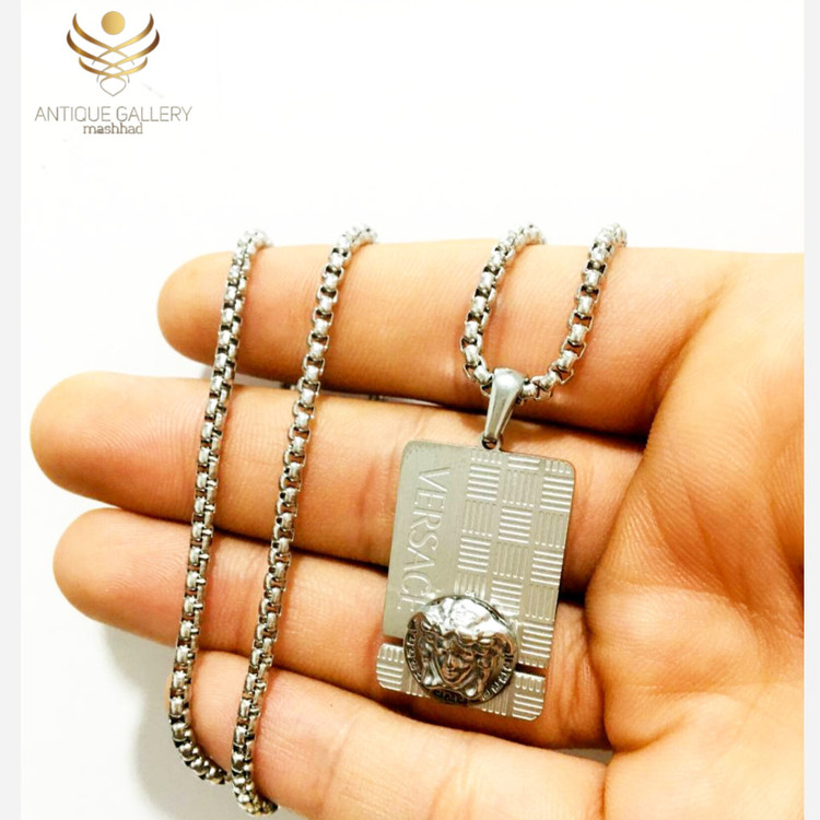 گردنبند اسپرت مردانه گردنبند استیل مردانه