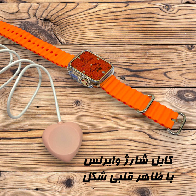 ساعت هوشمند میکروویر مدل Ulta3 Mini پشتیبانی از زبان فارسی کنترل موسیقی محافظ ضد ضربه بند سیلیکونی