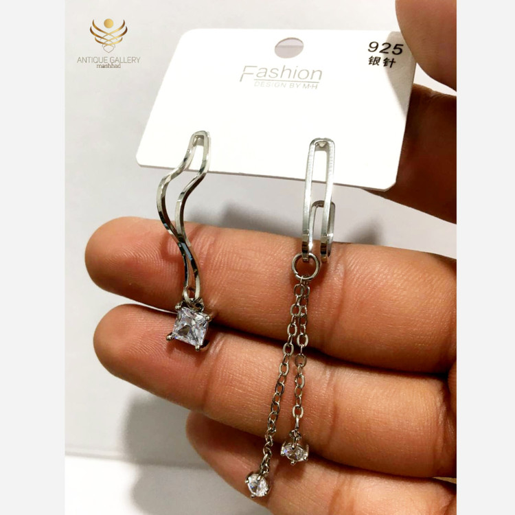 گوشواره پایه نقره 925 گوشواره نقره گوشواره زنانه
