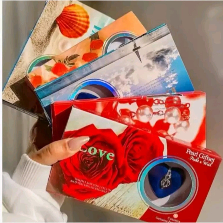 گردنبند مروارید عشق گردنبند مروارید پک هدیه پک مروارید عشق