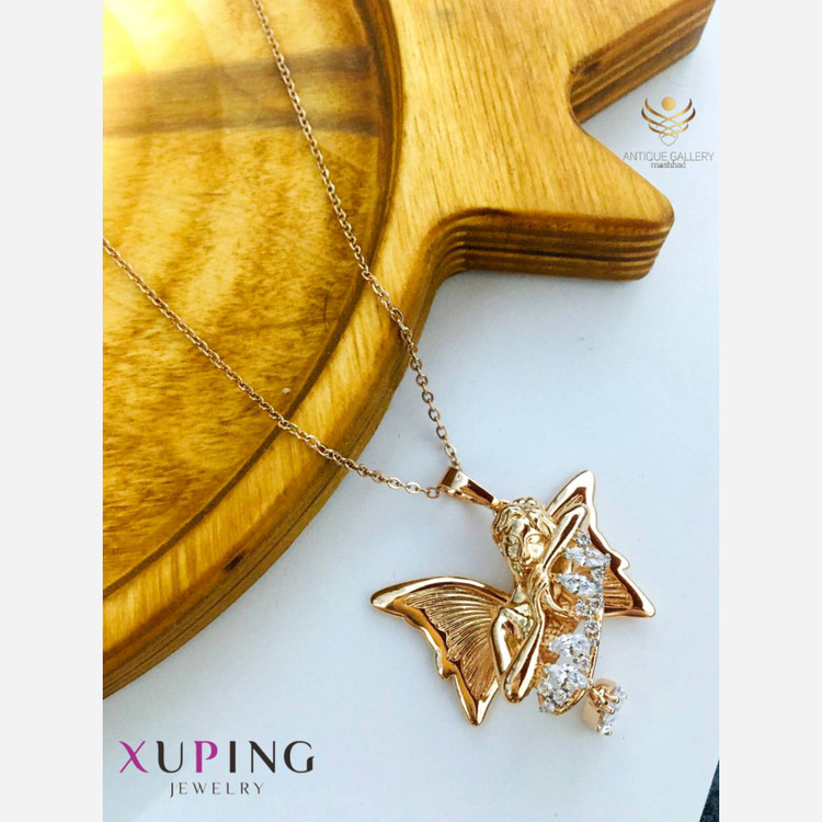 گردنبند ژوپینگ طرح فرشته گردنبند ضد حساسیت گردنبند زنانه