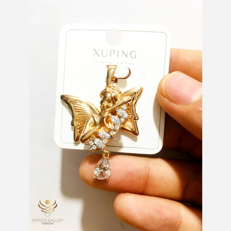 گردنبند ژوپینگ طرح فرشته گردنبند ضد حساسیت گردنبند زنانه