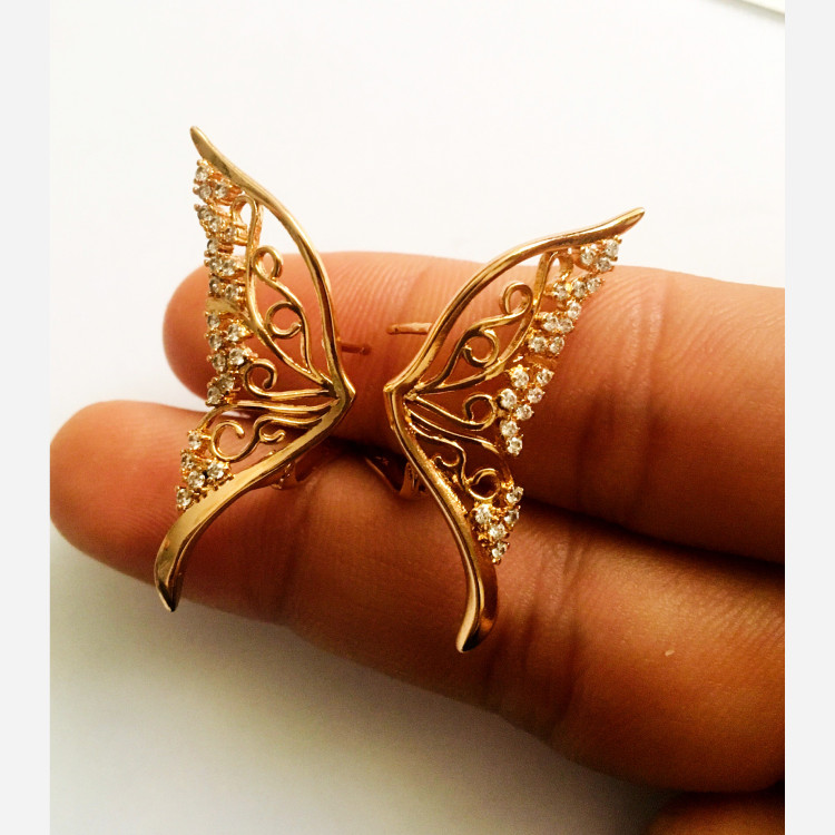 گوشواره ژوپینگ مدل پروانه. گوشواره ضد حساسیت