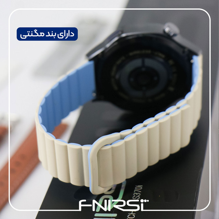 ساعت هوشمند 47 میلی متری فنیرسی مدل S370i با بند سیلیکونی