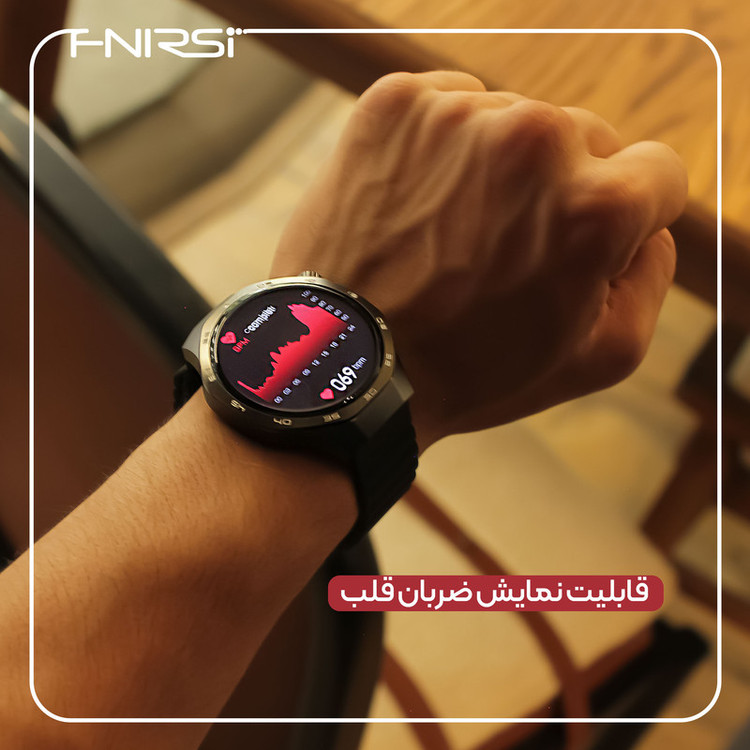 ساعت هوشمند 47 میلی متری فنیرسی مدل S370i با بند سیلیکونی