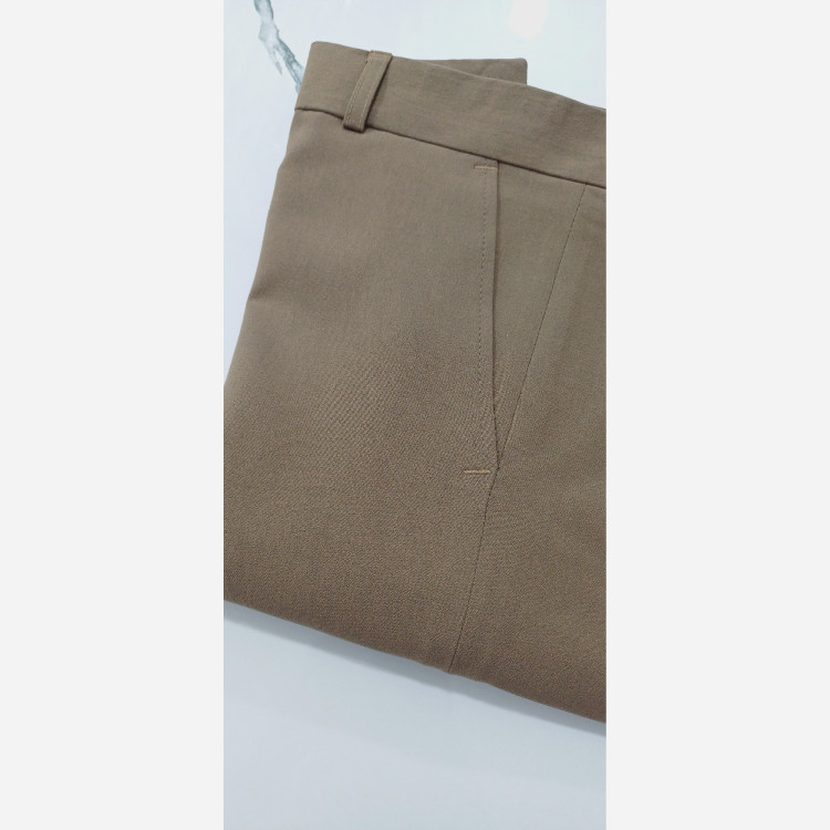 شلوار پارچه ای قهوه ای نخی درجه یک
