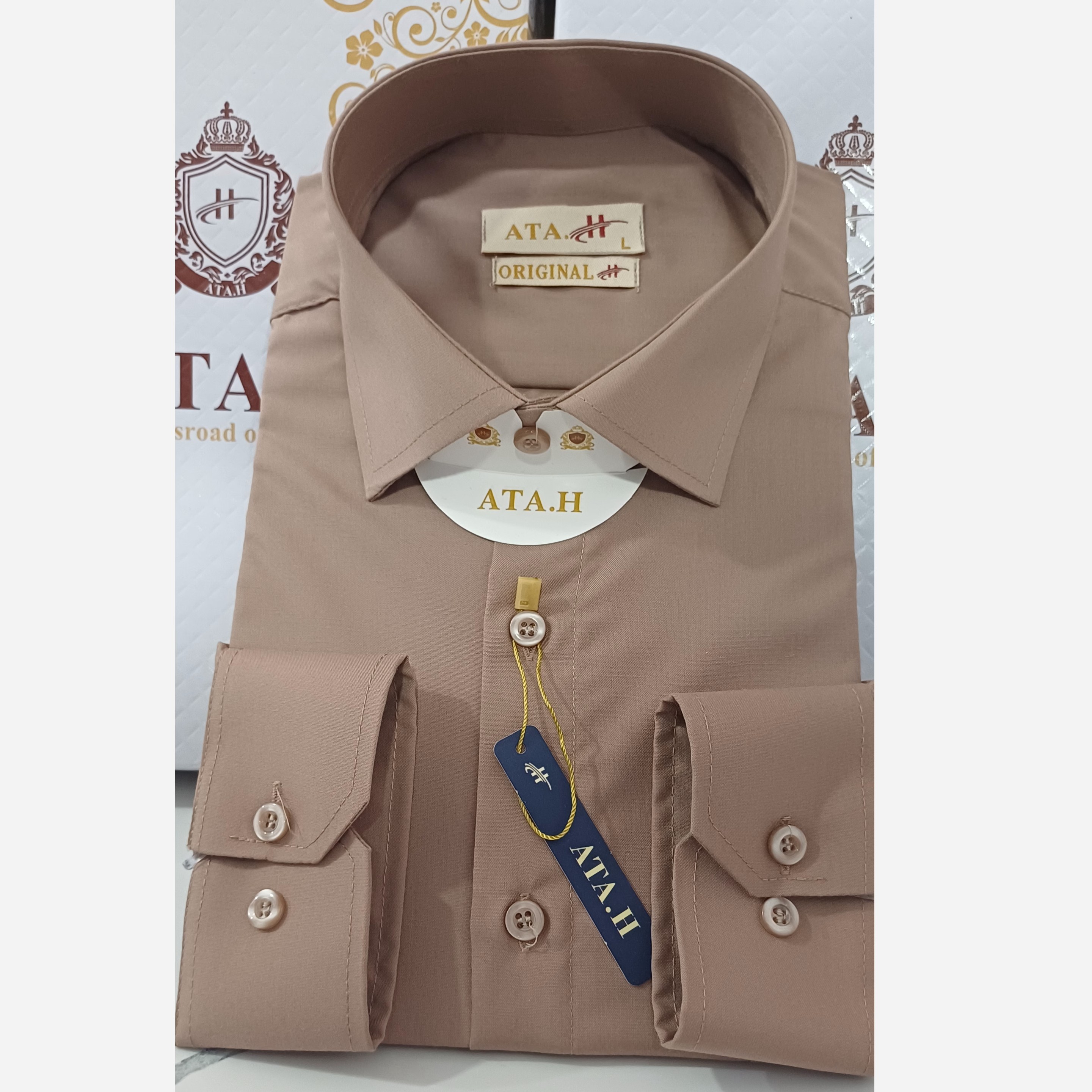 پیراهن مردانه شکلاتی درجه یک