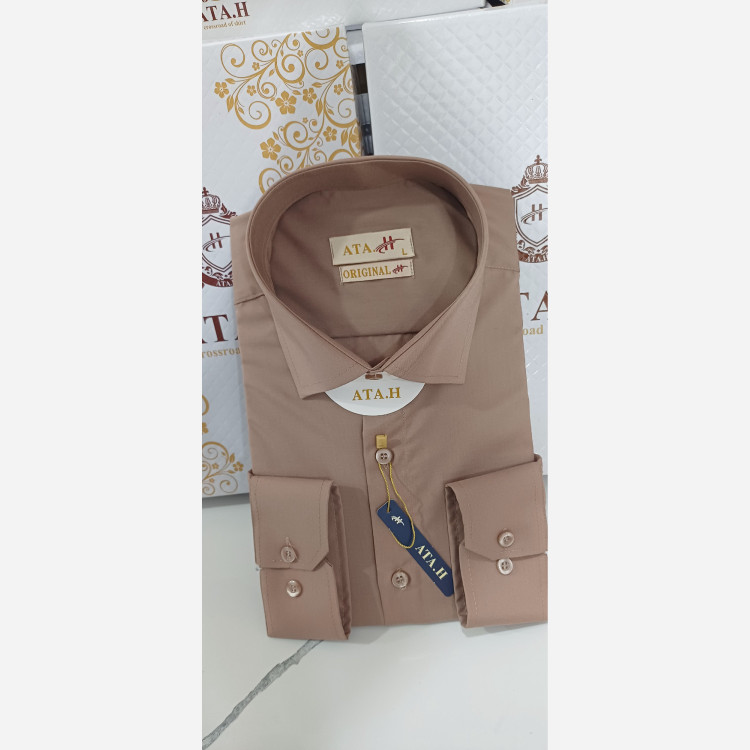 پیراهن مردانه شکلاتی درجه یک