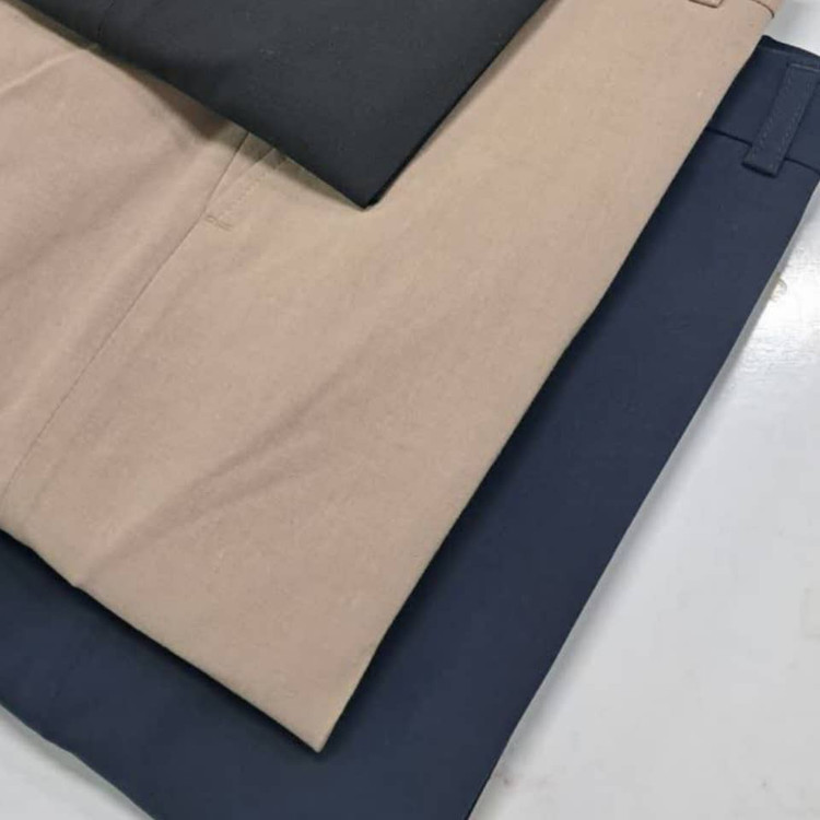 شلوار پارچه ای کرم نخی درجه یک