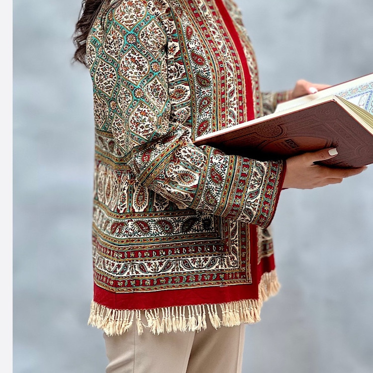 کت و لباس قلمکار نقشه گنبدی