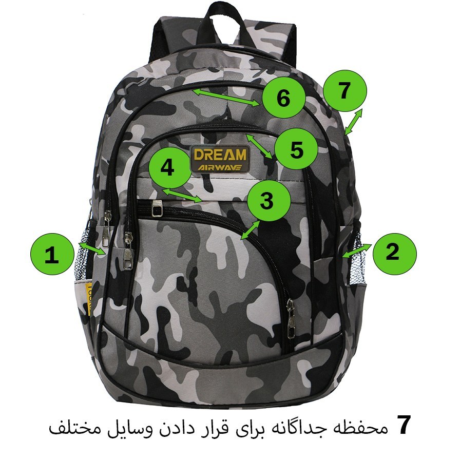 کوله پشتی توریث مدل CH-915 به همراه جامدادی