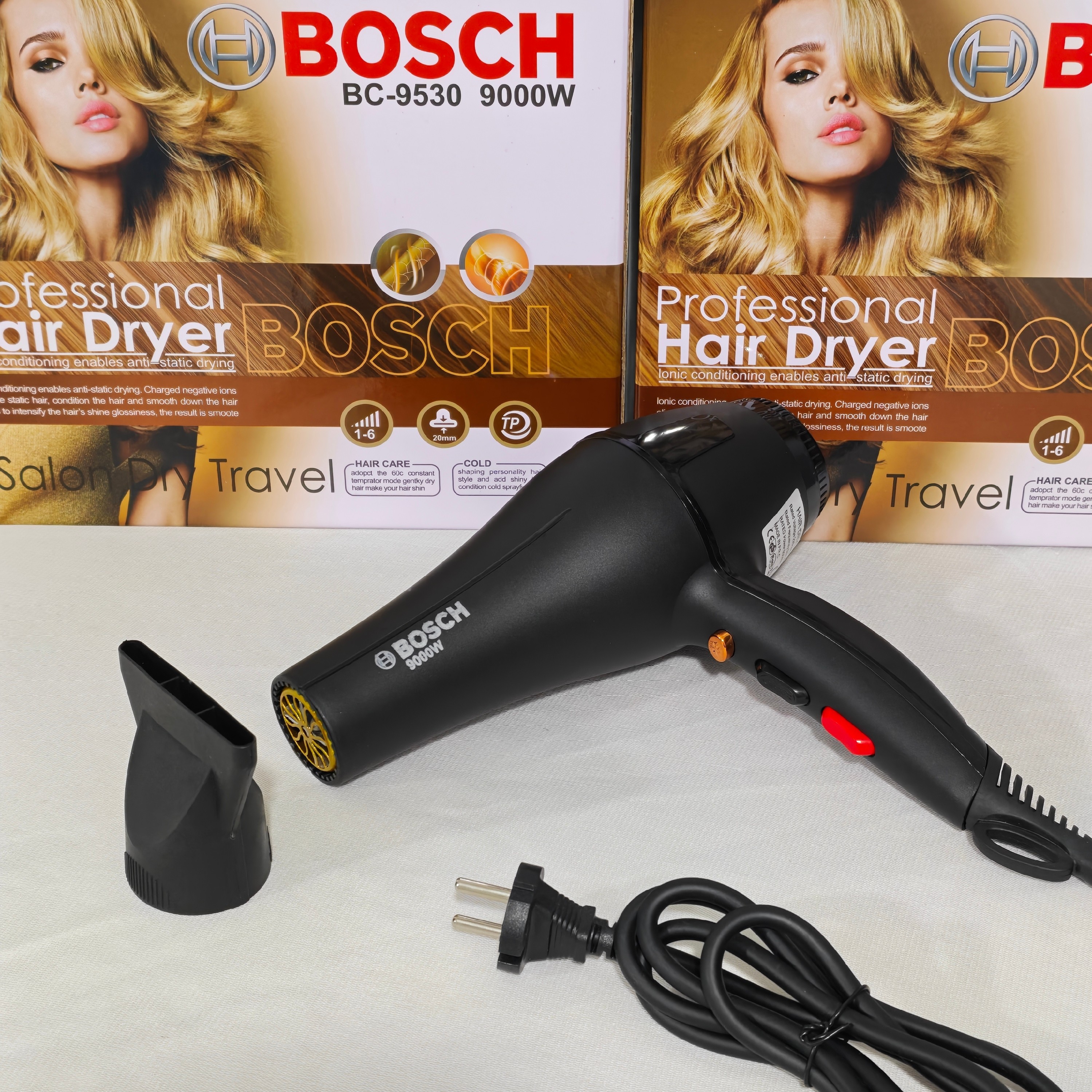 سشوار بوش آلمان (9000w) (ارسال رایگان) (موتور سنگین) BC-9530