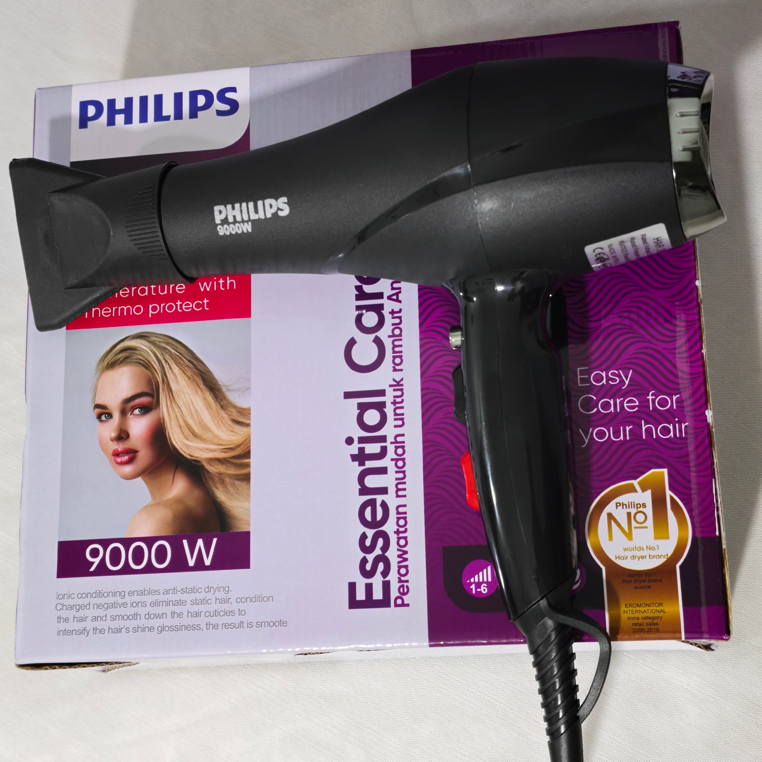 سشوار فیلیپس هلند (9000w) (ارسال رایگان) (موتور سنگین) PH-1990
