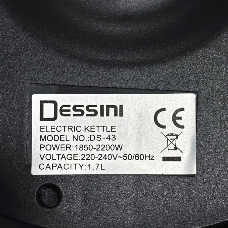 کتری برقی دسینی ایتالیا (ارسال رایگان) 2200w (1.7 لیتر) DS-43
