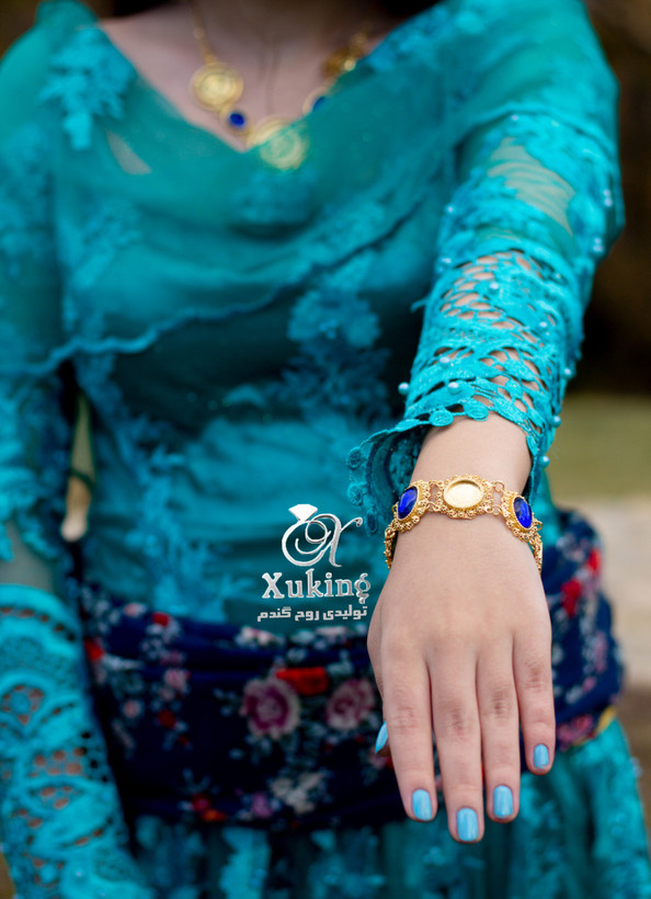دستبند پارالار/زیورآلات روح گندم/عروسی/طرح طلا/لاکچری/دستساز