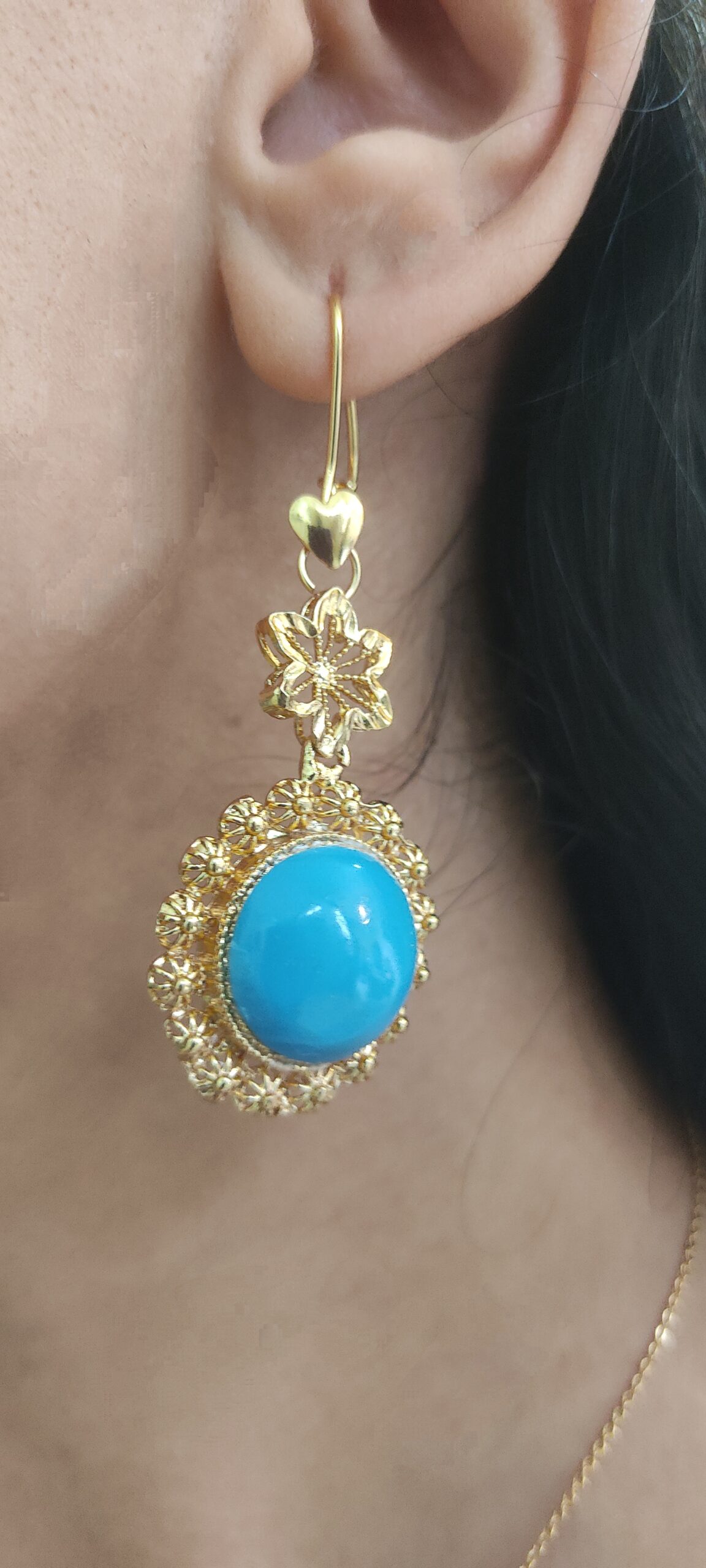گوشواره فریماه/عروسی/طرح طلا/لاکچری/دستساز