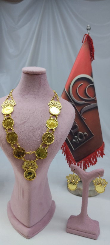 ست پهلوی se110/عروسی/طرح طلا/لاکچری/دستساز
