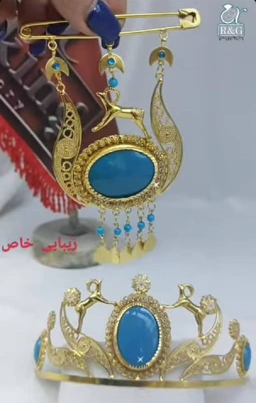 ست دلربا قوچ دار/عروسی/طرح طلا/لاکچری/دستساز