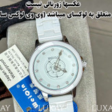 ساعت اورجینال زنانه سرامیکی واقعی موتور ژاپن با رز متحرک ضدآب با گارانتی