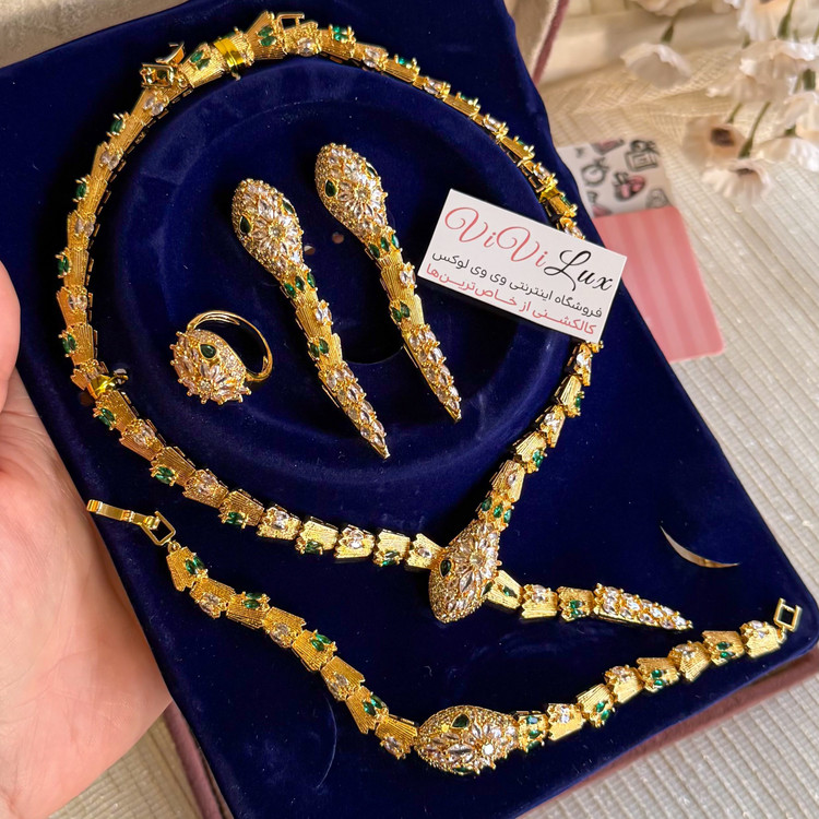 سرویس بولگاری ماری وارداتی مستر کاملا رنگ ثابت روکش طلا 18 عیار