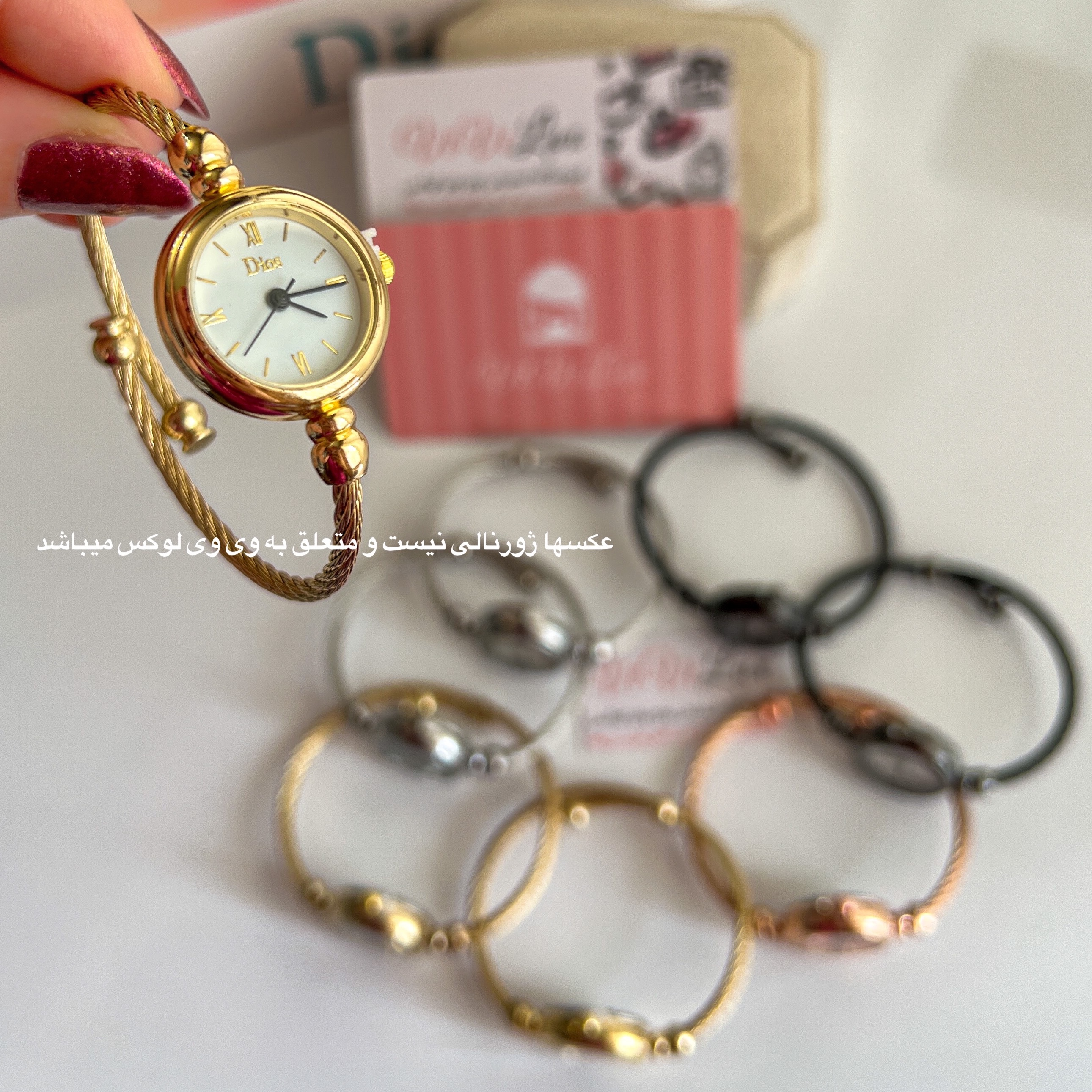 ساعت النگویی بنگلی طرح طلای زنانه و دخترانه