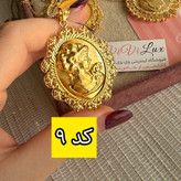گردنبند شمایل زنانه طرح طلا شمش رنگ ثابت ویژه روز مادر