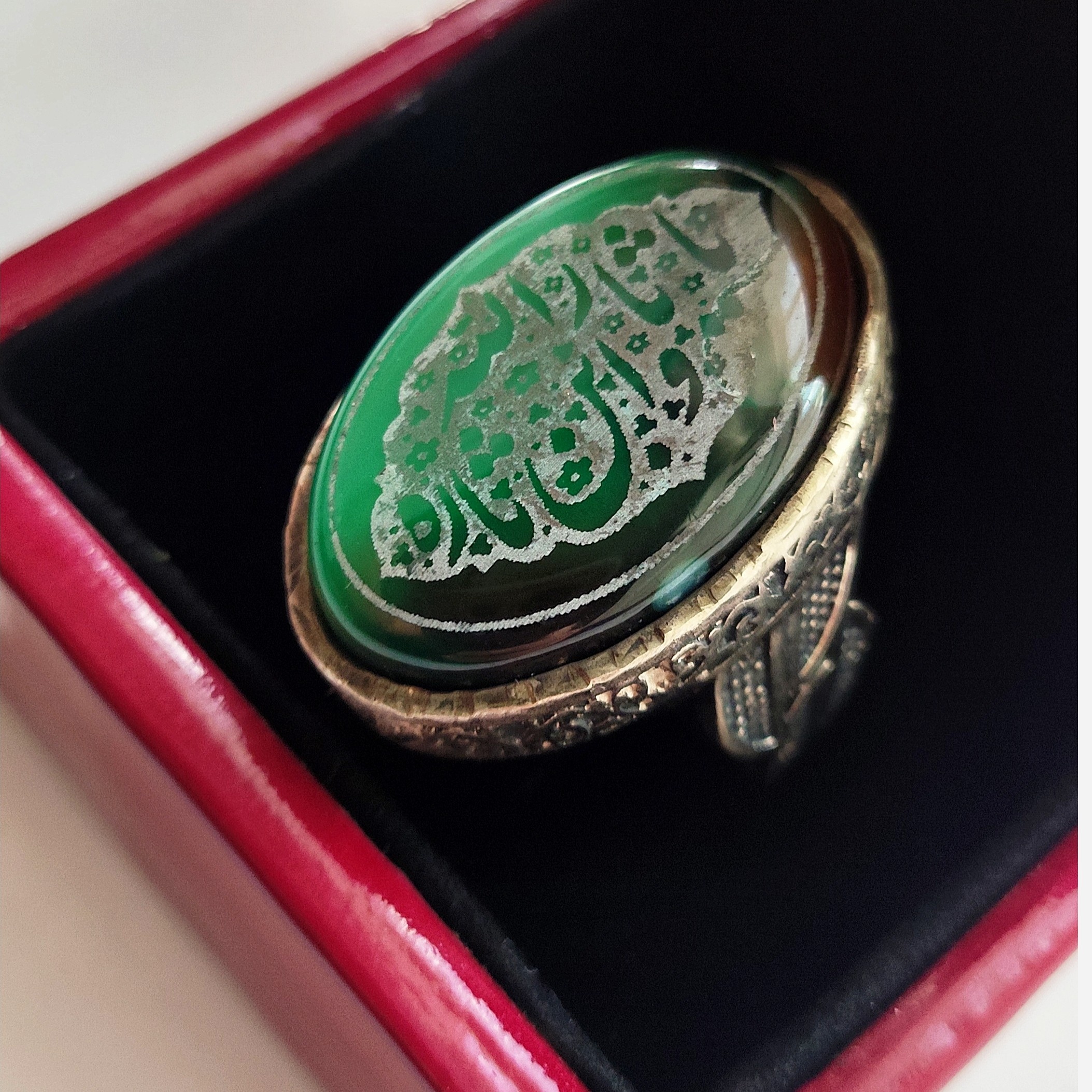 انگشتر عقیق اصل طرح یا ثاره الله وابن ثاره کد 25