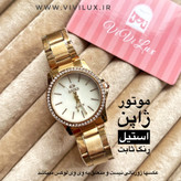 ساعت زنانه و دخترانه موتور ژاپن اورجینال صفحه صدف استیل رنگ ثابت