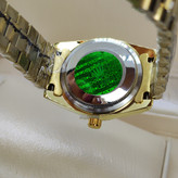 ساعت مچی رولکس ROLEX زنانه قفل اصلی کیفیت عالی AAA صفحه آبی حکاکی دیت جاست
