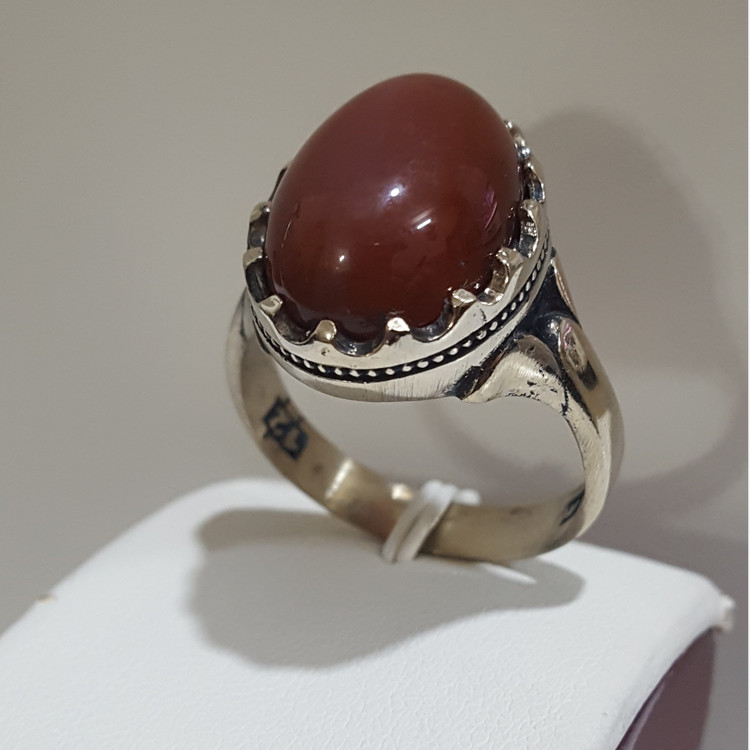 انگشتر مردانه نقره روس کد 93