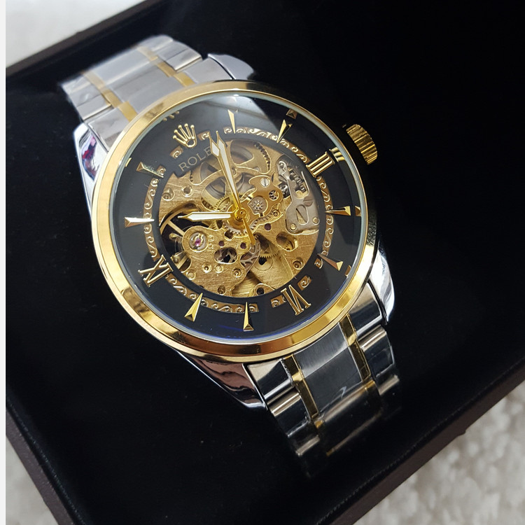 ساعت مچی مردانه اسکلتون رولکس کد 6