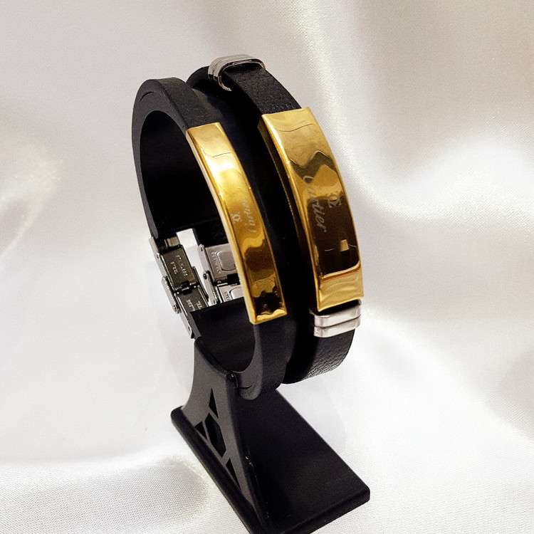 دستبند ست چرمی درجه یک برند Cartier کارتیر مردانه وزنانه