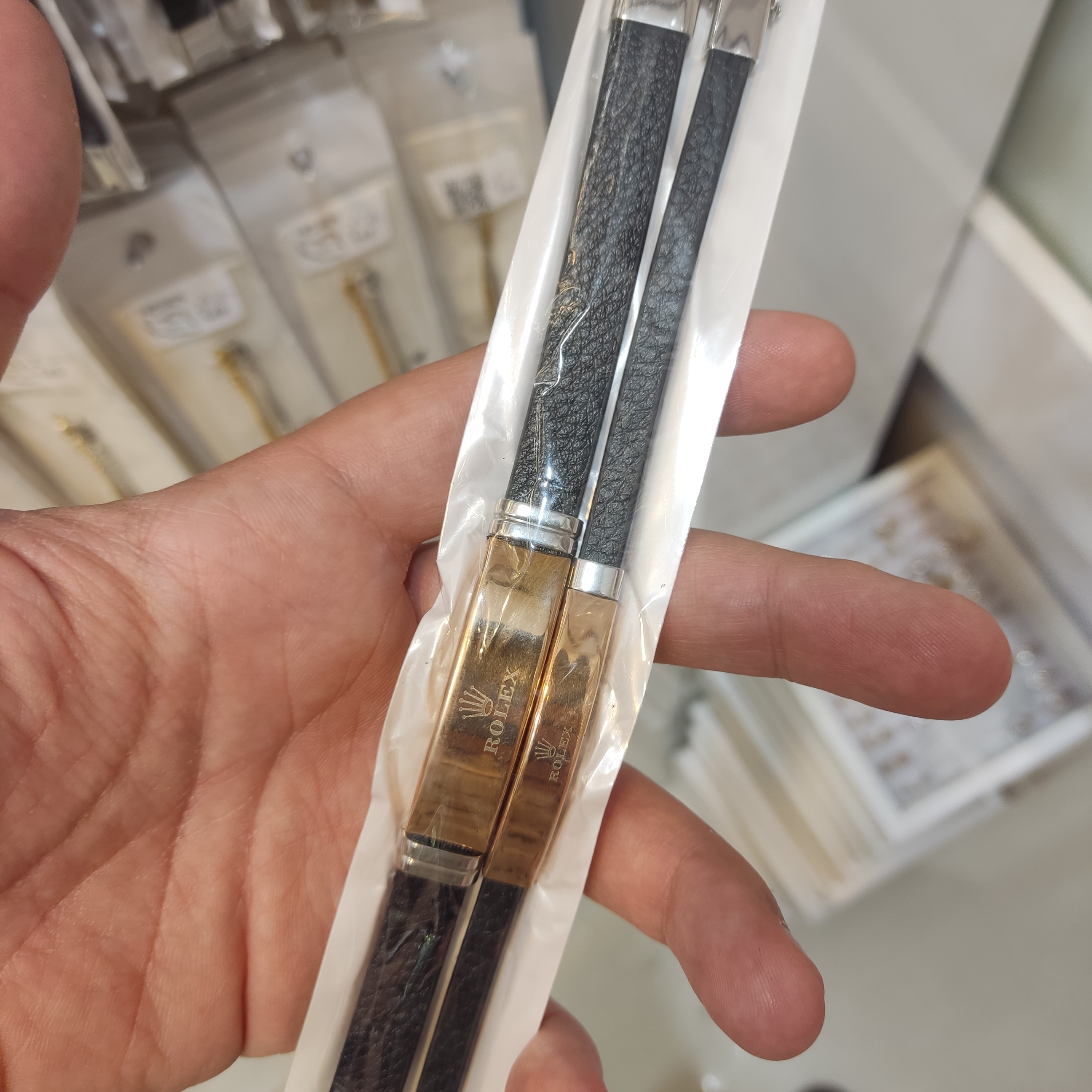 دستبند ست چرمی درجه یک برند رولکس ROLEX رزگلدمردانه وزنانه