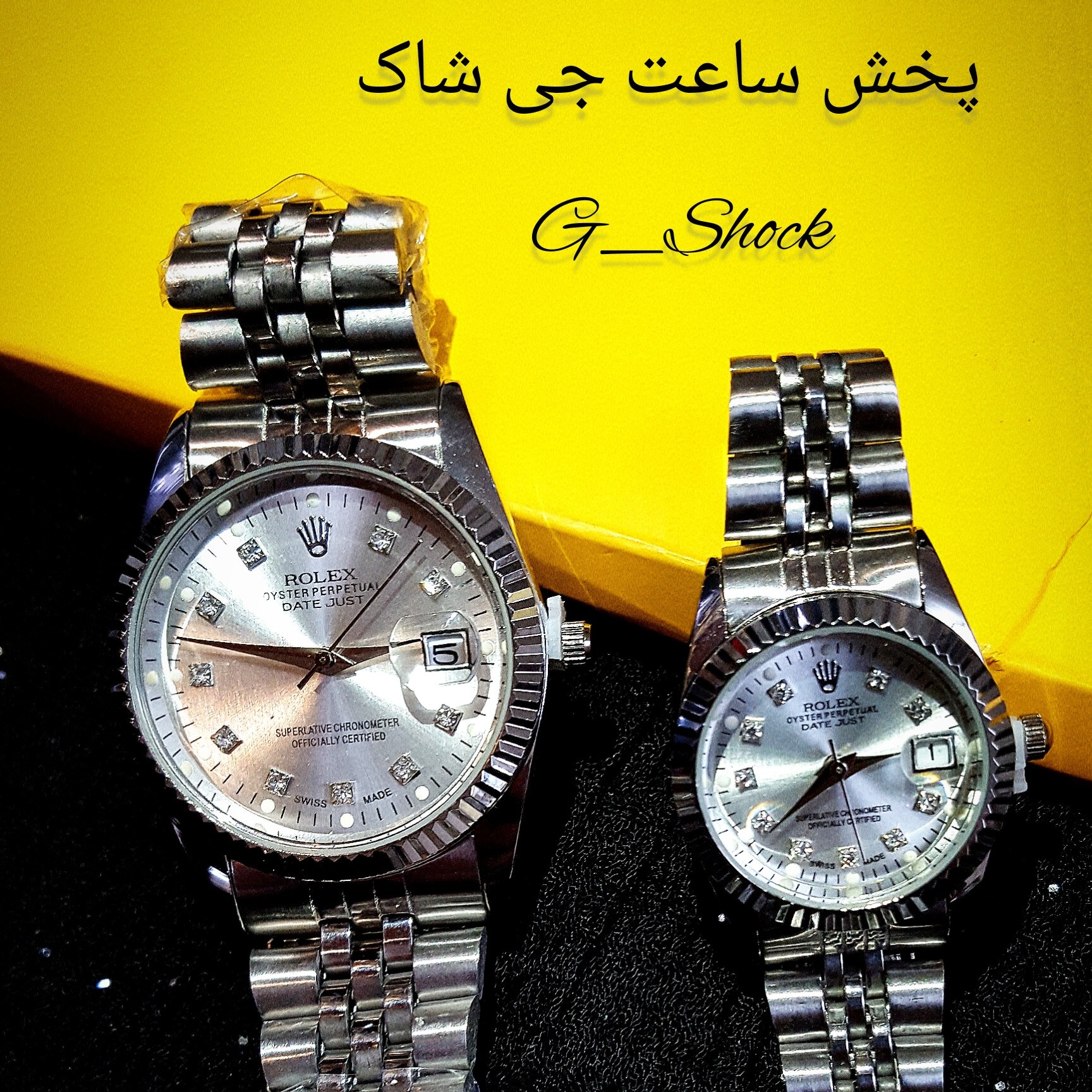 ساعت زنانه ومردانه رولکس ست موتور sL صفحه سفید استیل درجه یک
