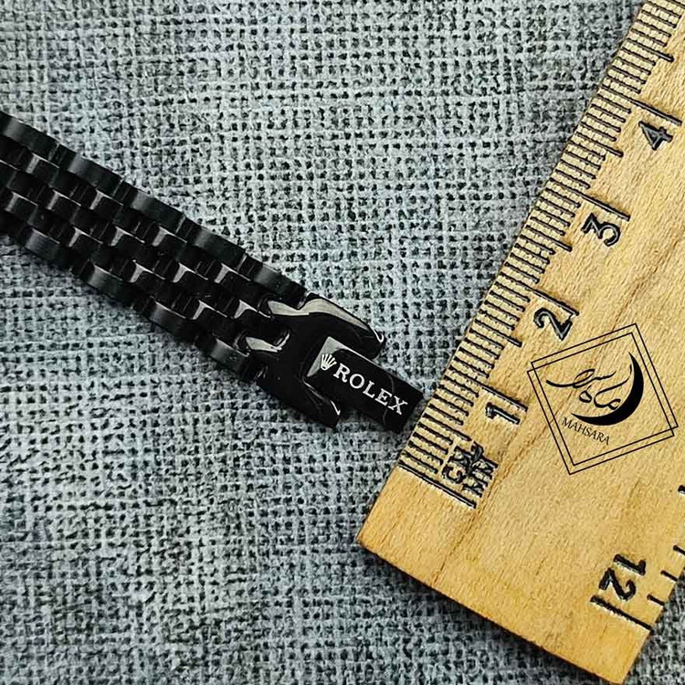 دستبند رولکس استیل 10 میل رنگ مشکی
