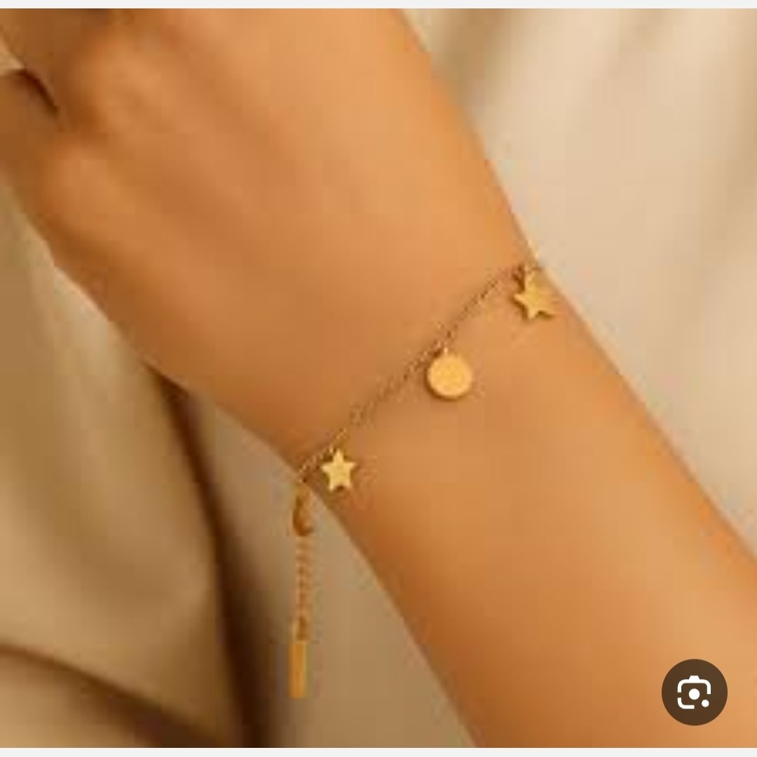 دستبند زنانه استیل آویزدار