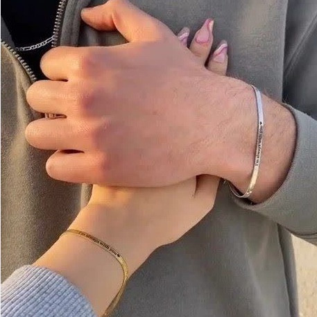 ست دستبند ماری با حکاکی سفارشی استیل رنگ ثابت (لاوین گالری)